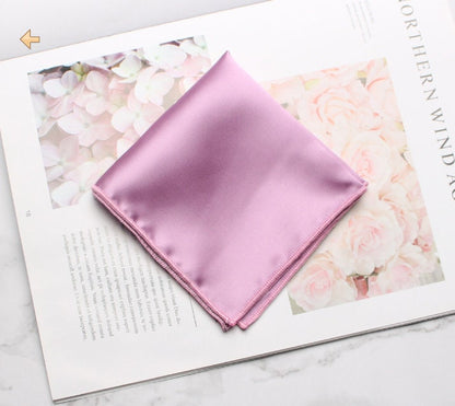 Premium Satin Silk Pocket Square Set | Matching Groomsmen Accessories