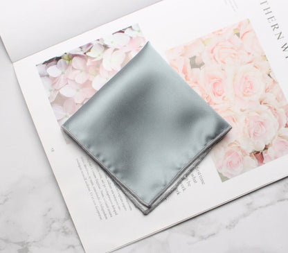 Premium Satin Silk Pocket Square Set | Matching Groomsmen Accessories