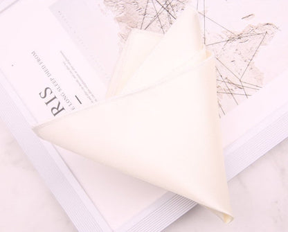 Premium Satin Silk Pocket Square Set | Matching Groomsmen Accessories