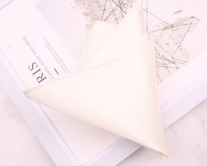 Premium Satin Silk Pocket Square Set | Matching Groomsmen Accessories