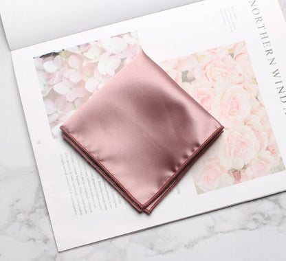Premium Satin Silk Pocket Square Set | Matching Groomsmen Accessories