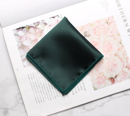 Premium Satin Silk Pocket Square Set | Matching Groomsmen Accessories