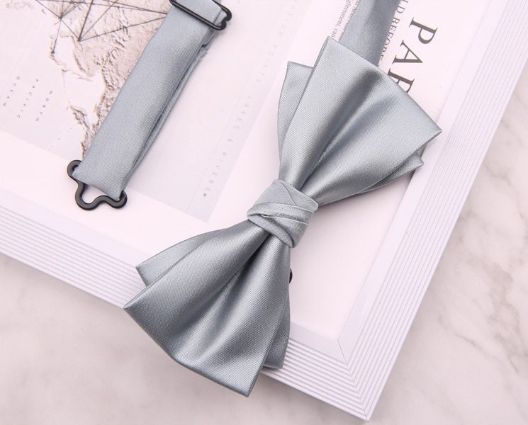 Premium Pre-tied Satin Silk Bow Tie Set | Groomsmen Accessories