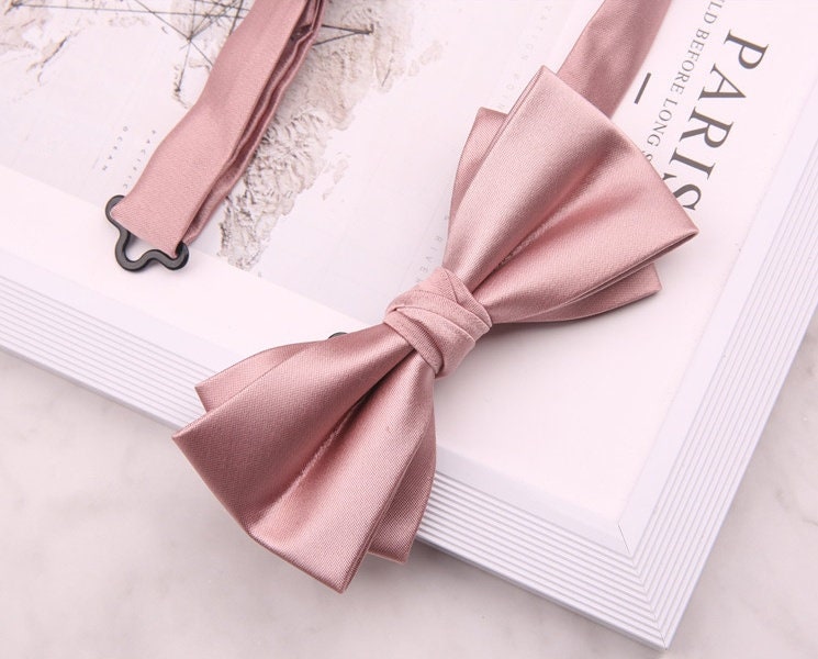Premium Pre-tied Satin Silk Bow Tie Set | Groomsmen Accessories