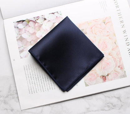 Premium Satin Silk Pocket Square Set | Matching Groomsmen Accessories