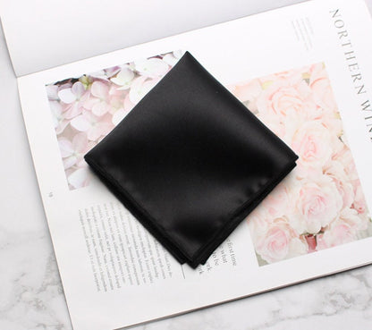 Premium Satin Silk Pocket Square Set | Matching Groomsmen Accessories