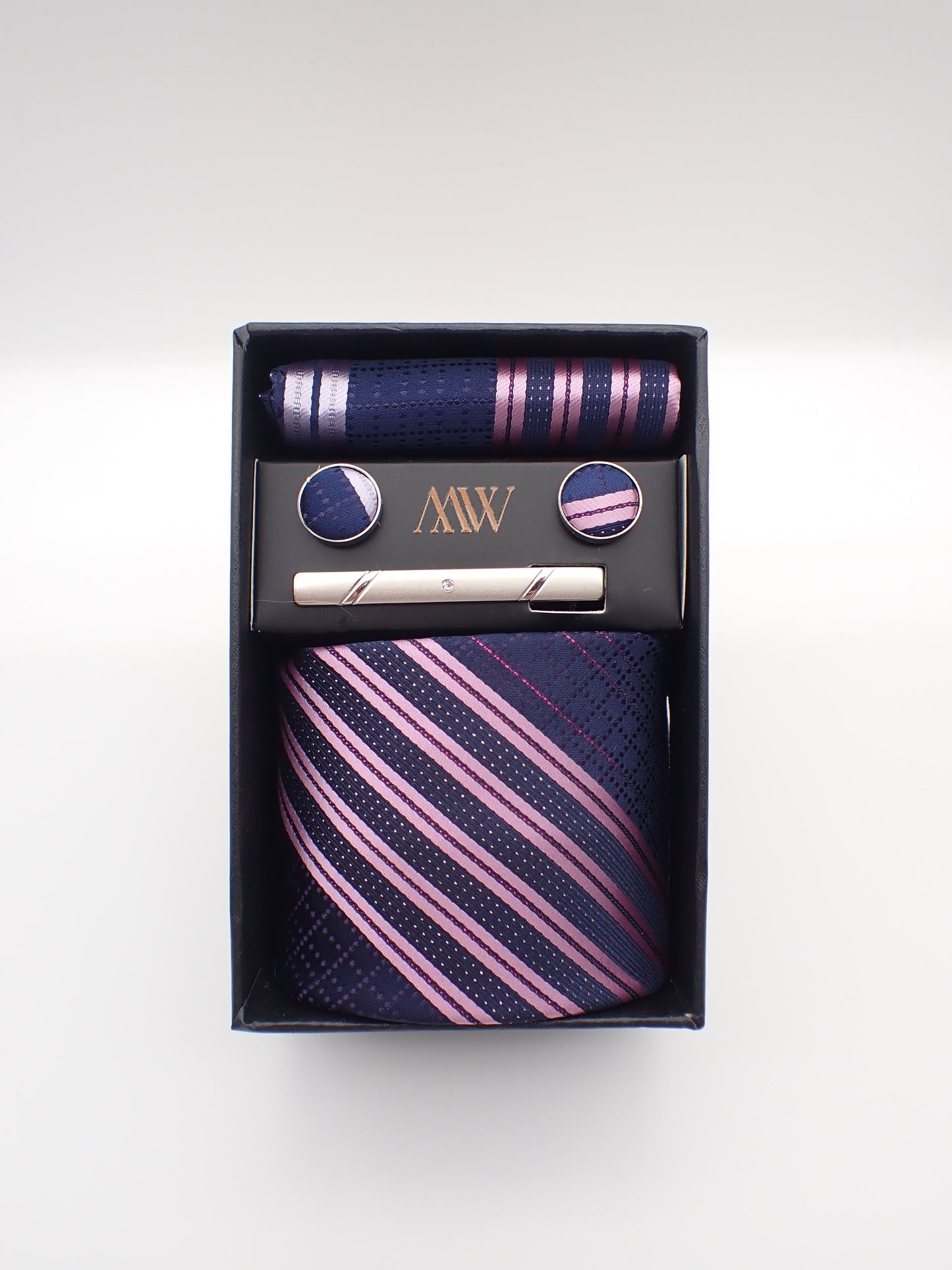 Purple Galaxy Tie Set / Pocket Square Tie Bowtie Cufflinks Set / Wedding Tie /Tie Clips/ Gift for him / Mens anniversary Groomsmen Gift Set