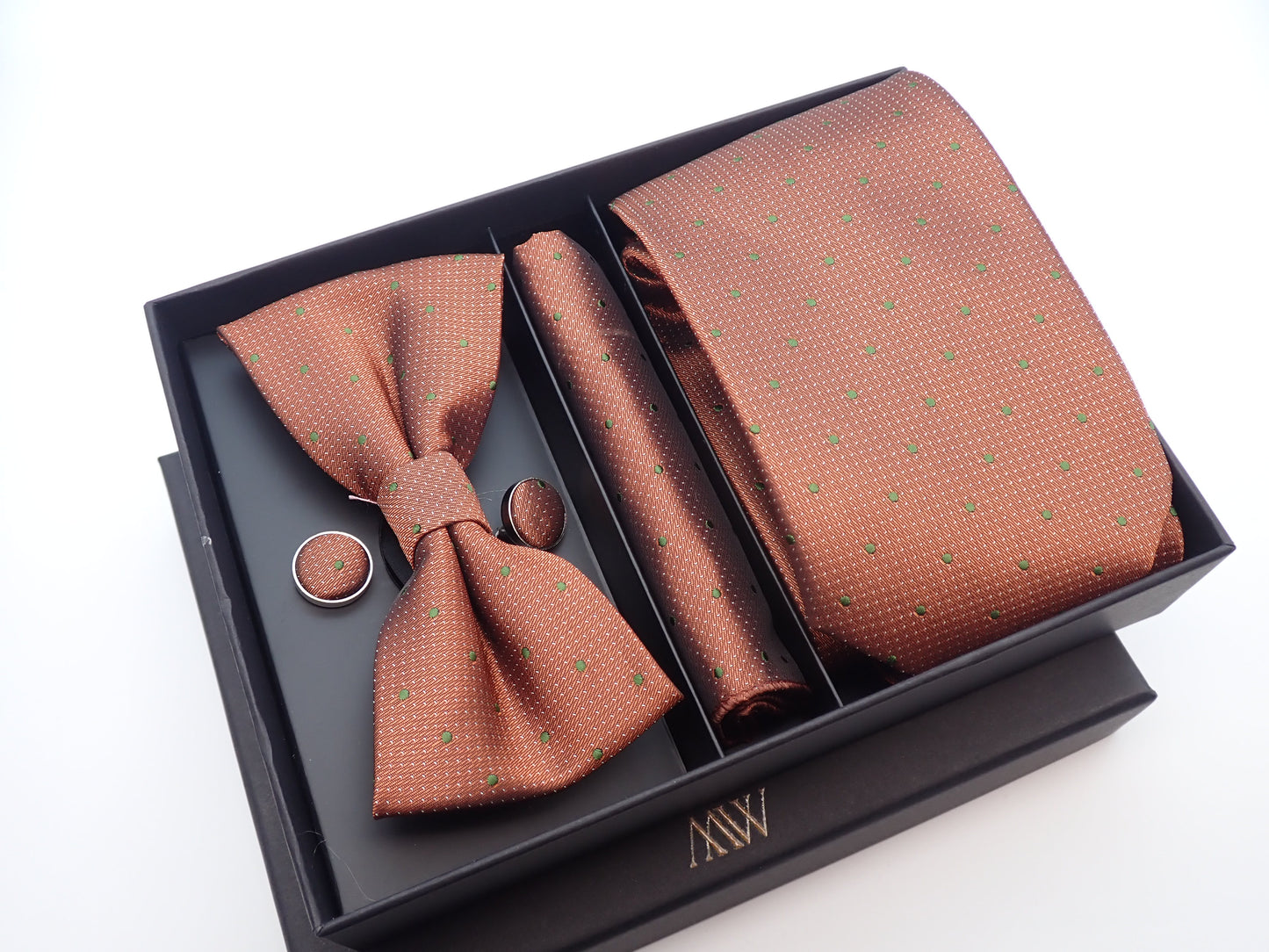 Royal Blue Paisley Tie Set / Pocket Square Tie Bowtie Cufflinks Set / Wedding Tie / Tie Clips / Gift for him Mens Groomsmen Gift