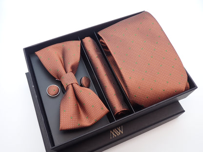 Royal Blue Paisley Tie Set / Pocket Square Tie Bowtie Cufflinks Set / Wedding Tie / Tie Clips / Gift for him Mens Groomsmen Gift