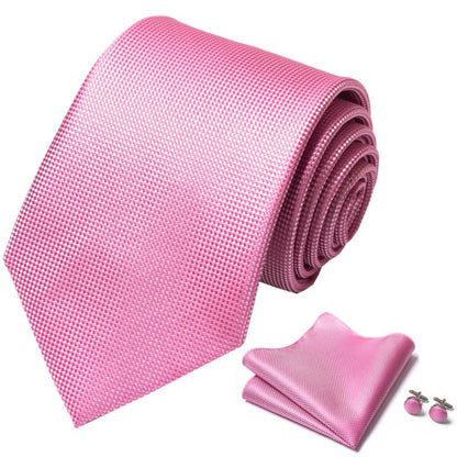 Romantic Blush Pink Ditsy Floral Tie Set