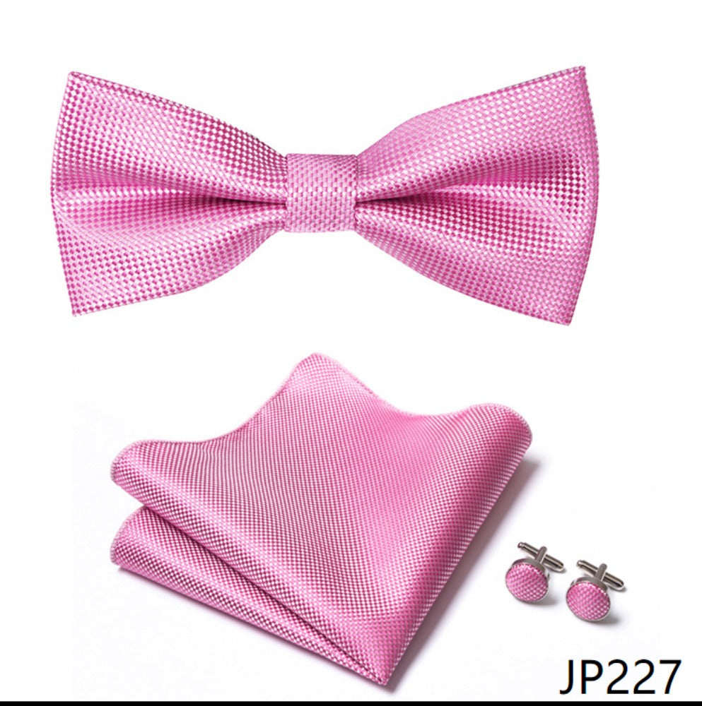 Romantic Blush Pink Ditsy Floral Tie Set