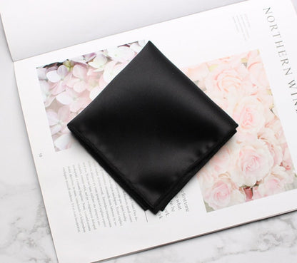 Premium Satin Silk Pocket Square Set | Matching Groomsmen Accessories