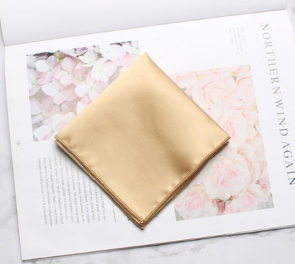 Premium Satin Silk Pocket Square Set | Matching Groomsmen Accessories