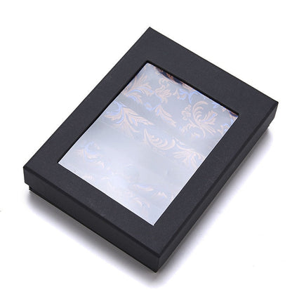 Red Stripe Pattern Tie Set / Pocket Square Tie Bowtie Cufflinks Set / Wedding Tie / Tie Clips / Gift for him Mens Groomsmen Gift